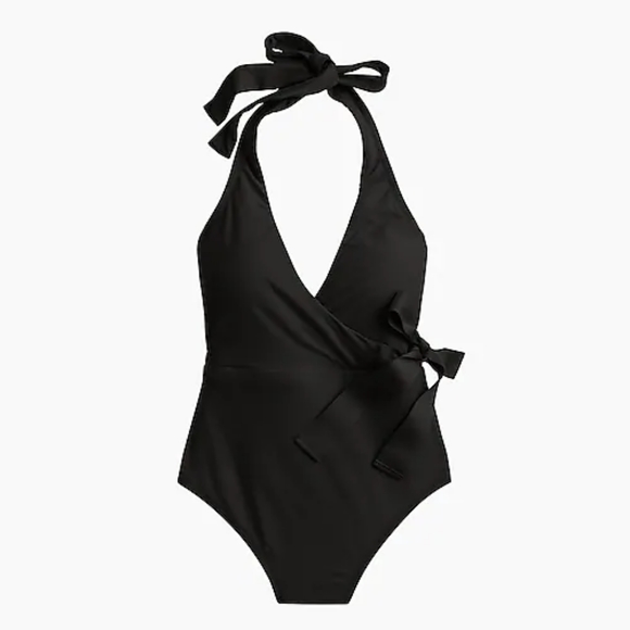 J. Crew Halter wrap one piece swimsuit - Picture 2 of 7